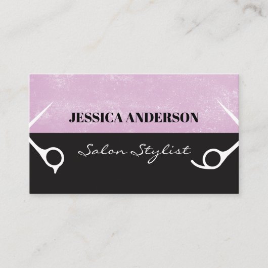 2トーン |はさみ 名刺 (正面)