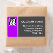 2トーン – 紫とグレー ラベル (インサイチュ)