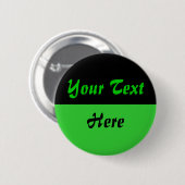 2トーン-緑下半分 缶バッジ (正面&裏面)