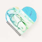 2トーン（緑） ノートブック (正面)