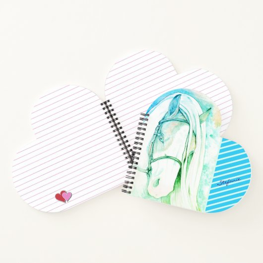 2トーン（緑） ノートブック (内部)