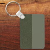 2トーンMossグリーンキーチェーン(カスタマイズ可能) キーホルダー (正面)