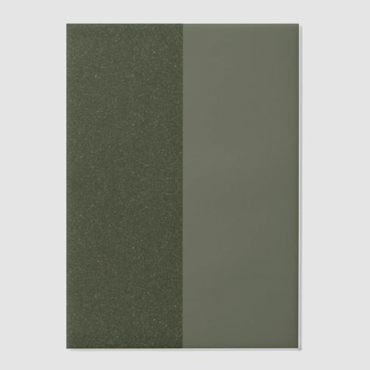 2トーンMossグリーンベリウムオーバーレイ – カスタマイズ可能 ベラム紙招待状 (正面)