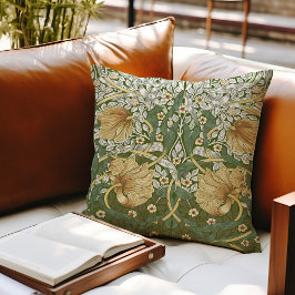 2トーンWilliam Morrisインペリアルヴィンテージパターン クッション