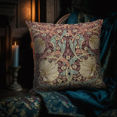 2トーンWilliam Morrisインペリアルヴィンテージパターン クッション