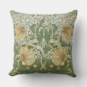 2トーンWilliam Morrisインペリアルヴィンテージパターン クッション (正面)