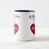 2ト最高のーン教えCoのハートの先生 ツートーンマグカップ (中央)