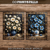 2ドアキャビネット用の白とサーリアンフラワー 薄葉紙