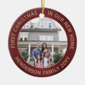 2ハウス写真1stクリスマスニューホームブラシブルゴーニュ セラミックオーナメント (正面)