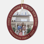 2ハウス写真1stクリスマスニューホームブラシブルゴーニュ セラミックオーナメント (左)