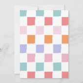 2ハロウィン不気味のGroovy 2nd誕生日パーティー 招待状 (裏面)