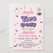 2ハロウィン不気味ガール2nd誕生日招待状 招待状 (正面)