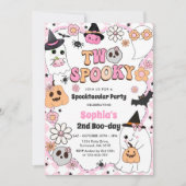 2ハロウィン不気味グルービー幽霊2nd誕生日 招待状 (正面)