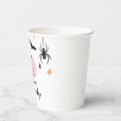2ハロウィン不気味ピンクカボチャ誕生日紙 紙コップ (左)