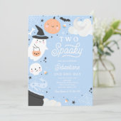 2ハロウィン不気味ーブリー幽霊2nd誕生日パーティー 招待状 (スタンド正面)