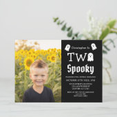 2ハロウィン不気味幽霊2回目の誕生日 招待状 (スタンド正面)