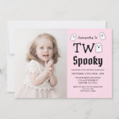 2ハロウィン不気味幽霊2回目の誕生日 招待状 (正面)