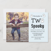 2ハロウィン不気味幽霊2回目の誕生日 招待状 (正面)