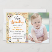 2ハロウィン不気味幽霊2ndバースデーフォト 招待状 (正面)