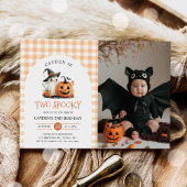 2ハロウィン不気味幽霊2ndバースデーフォト 招待状