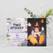 2ハロウィン不気味2回目の誕生日パーティー写真 招待状 (スタンド正面)