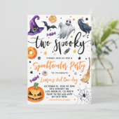 2ハロウィン不気味2回目の誕生日招待状 招待状 (スタンド正面)