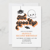 2ハロウィン不気味2回目の誕生日招待状 招待状 (正面)