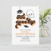 2ハロウィン不気味2回目の誕生日招待状 招待状 (スタンド正面)