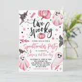 2ハロウィン不気味2回目の誕生日招待状 招待状 (スタンド正面)