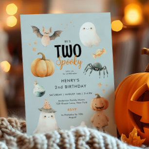 2ハロウィン不気味2回目の誕生日招待状 招待状