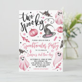 2ハロウィン不気味2回目の誕生日招待状 招待状 (スタンド正面)