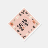 2ハロウィーン2回目の誕生日を迎える私たちの小さなブー スタンダードカクテルナプキン (角)
