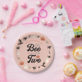 2ハロウィーン2回目の誕生日を迎える私たちの小さなブー ペーパープレート (パーティー)