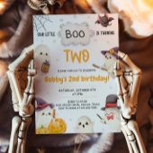 2ハロウィーン2回目の誕生日を迎える私たちの小さなブー 招待状