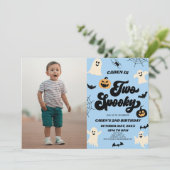 2ハロウィ不気味ン写真2nd誕生日パーティー 招待状 (スタンド正面)