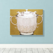 2ハンドル式カップとカバー、c.1695 キャンバスプリント (インサイチュ (ウッドフロア))