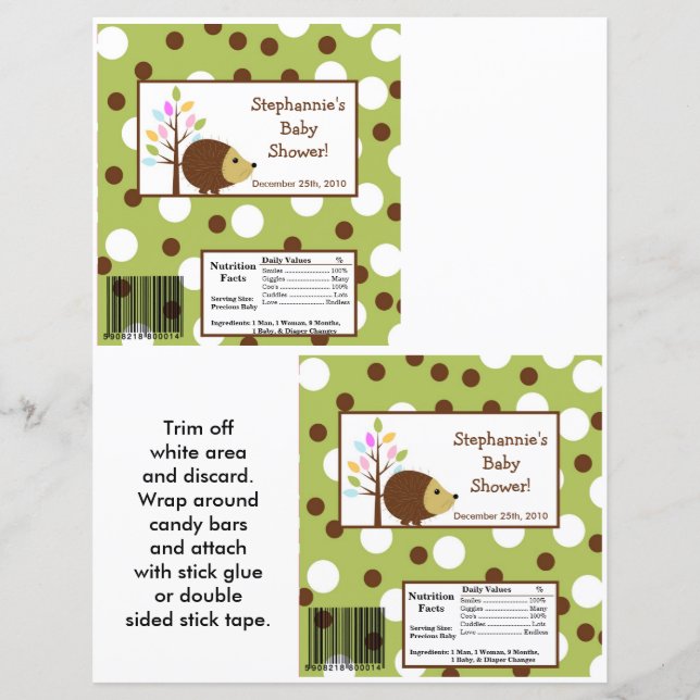 2ハーシーの大きなバーラッパの森の友だち (正面)