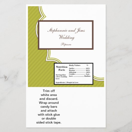 2ハーシーの大きなバーラッパ緑と茶色 チラシ (正面)