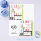 2ハーシーの大きなバーラッパ茶パーティーピンク チラシ (シングル)