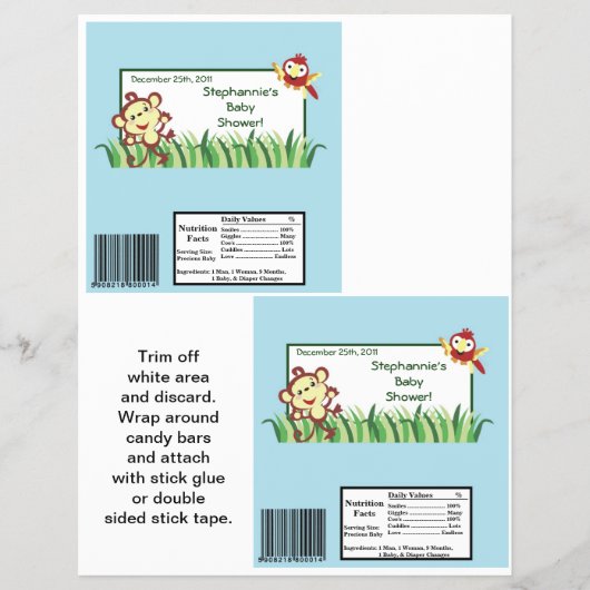 2ハーシーの大きなバーラッパ雨林ジャングル チラシ (正面)