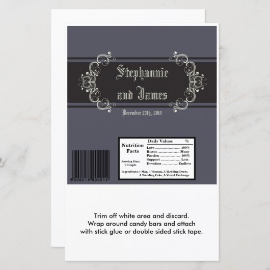 2ハーシーの大きなバーラッパ黒いネクタイ事件 (正面/裏面)