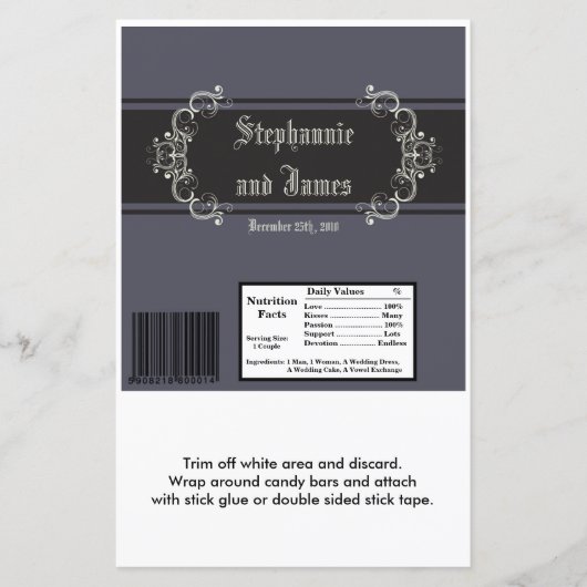 2ハーシーの大きなバーラッパ黒いネクタイ事件 (正面)