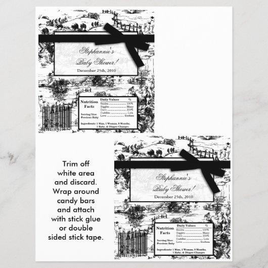 2ハーシーの大バーラッパ黒トイル生地 チラシ (正面)