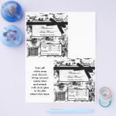 2ハーシーの大バーラッパ黒トイル生地 チラシ (シングル)