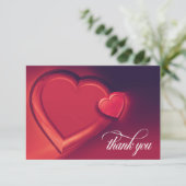 2ハートのサンキューカード(版1) サンキューカード (スタンド正面)