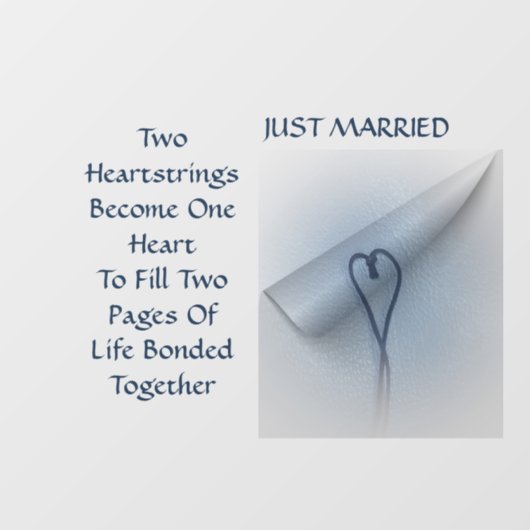 2ハートストリング2ページ1ライフ結婚ズ鏡自動 ウィンドウサイン (シート)