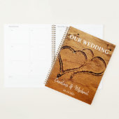 2ハート入り砂の個人ビーチ結婚式 プランナー手帳 (ディスプレー)