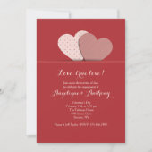 2ハート招待状 招待状 (正面)