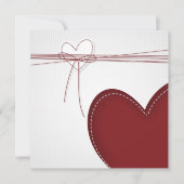 2ハート招待状 招待状 (正面)