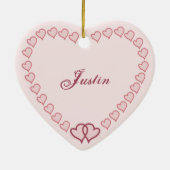 2ハート結合オーナメント セラミックオーナメント (裏面)